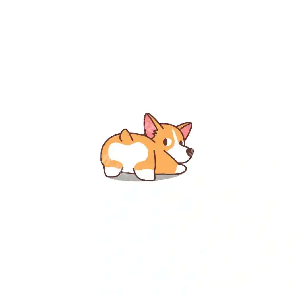 Gulsum Uelsh korgi it orqaga qarayotgan | Funny welsh corgi dog looking back