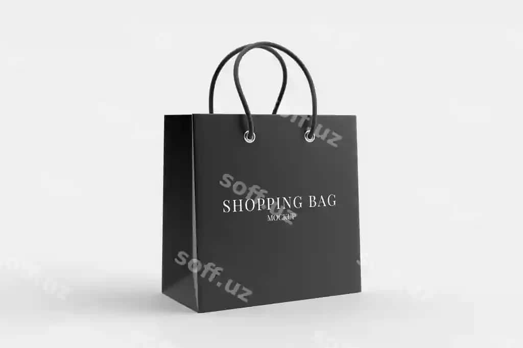Xaridlar sumkalasi mockup | Shopping bag mockup 2