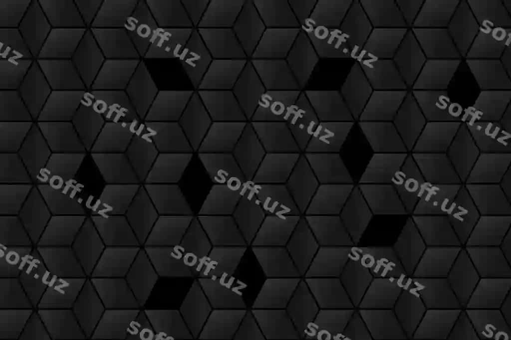 Gradientiy qora fonda kublar | Gradient black background with cubes
