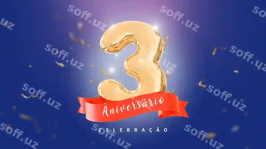 3 yil yubiley banneri | 3 years anniversary banner 2