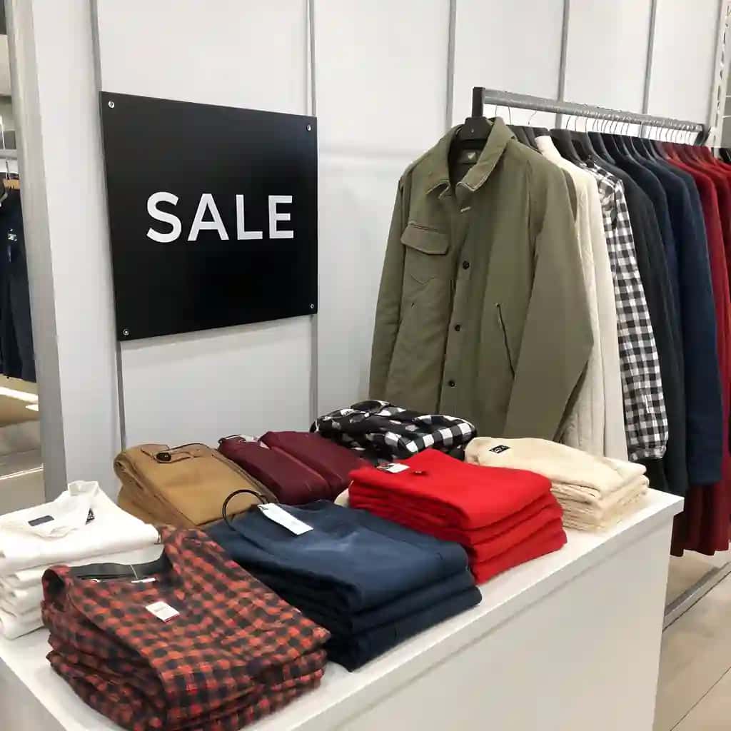 Zamonaviy kiyim-kechak sotiladigan zamonaviy chakana savdo do'koni | Stylish clothing sale modern retail store
