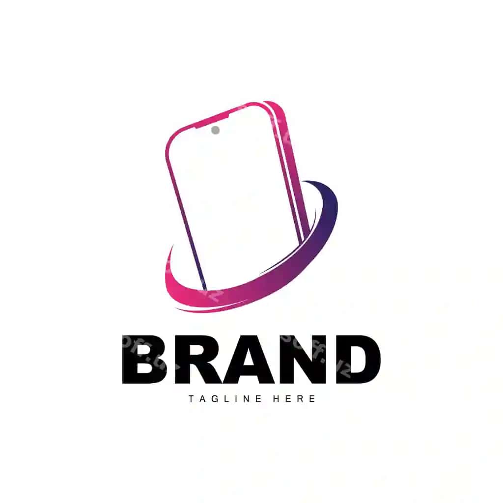 Akilli telefon logotipi zamonaviy elektroonika vektori akilli telefon do'kon dizayni | Smartphone logo modern electronics vector smartphone shop design