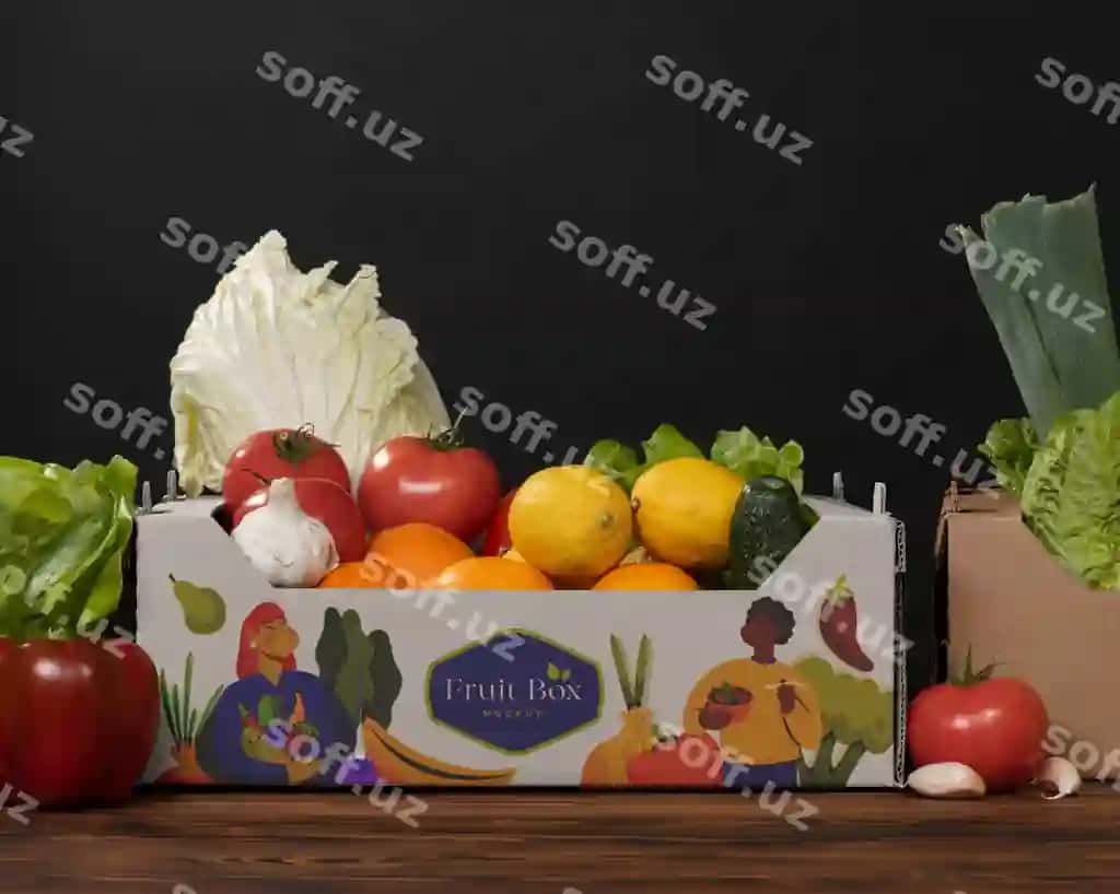 Yangi ovqatlar karton qutisi | Fresh vegetables carton box