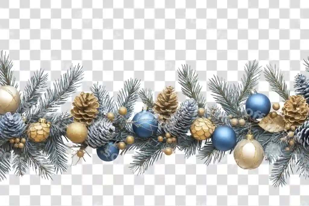 Png Rojdestvo chegara bezatmasi chol chinar ko'k | Png christmas border decoration conifer blue