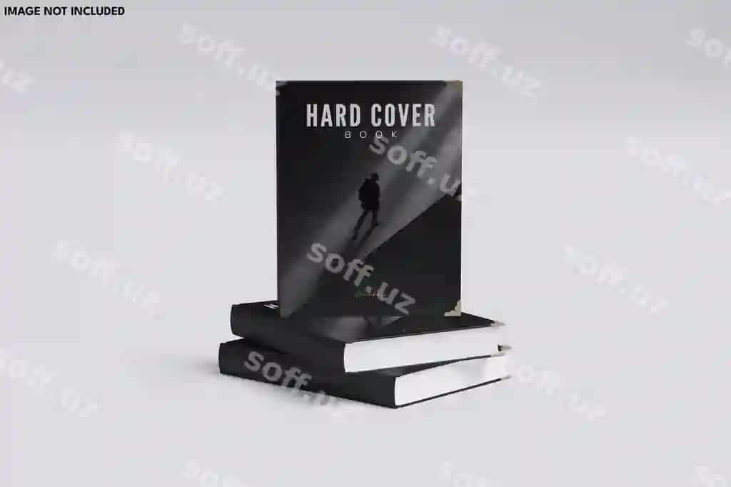 Qattiq jildli kitob namunasi | Hardcover book mockup 2