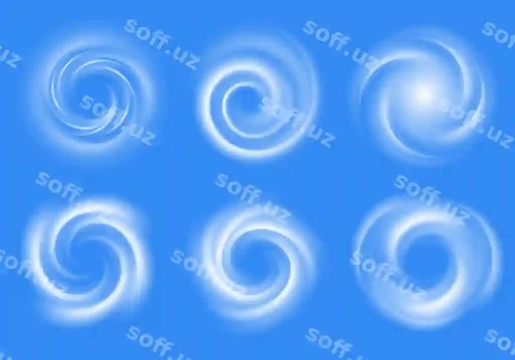 Havo aylam aylam yorqin ta'sir spiralka havo oqimi aylanma vorteks sovuq | Air swirl swirl light effect spiral air flow circular vortex cold
