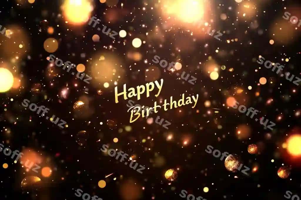 Tug'ilgan kuning tabrigi "Barkamol bo'ling" so'zi bilan | Happy birthday card with words happy birthday it 2