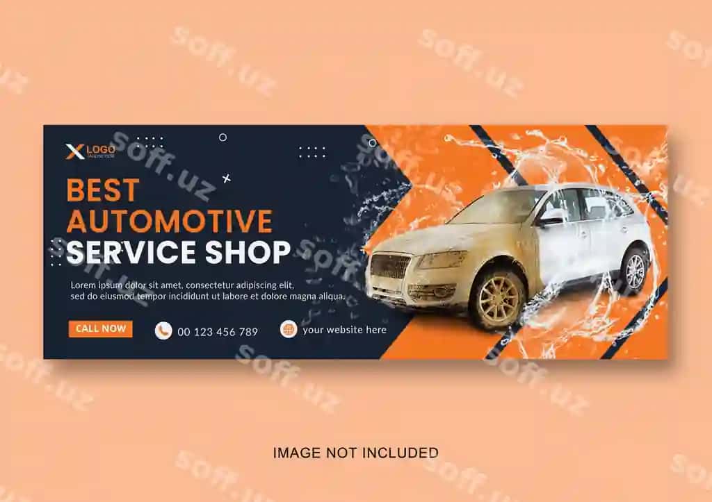 Avtomobil yuvish xizmati ijtimoiy tarmoqlar uchun cover dizayni va avtomobil yuvish ijtimoiy tarmoqlari | Car washing service social media cover design car wash social media