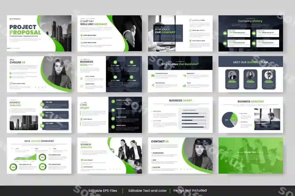 Yillik hisobot biznes Powerpoint prezentatsiyasi slayd shablon biznes | Annual report business powerpoint presentation slide template business