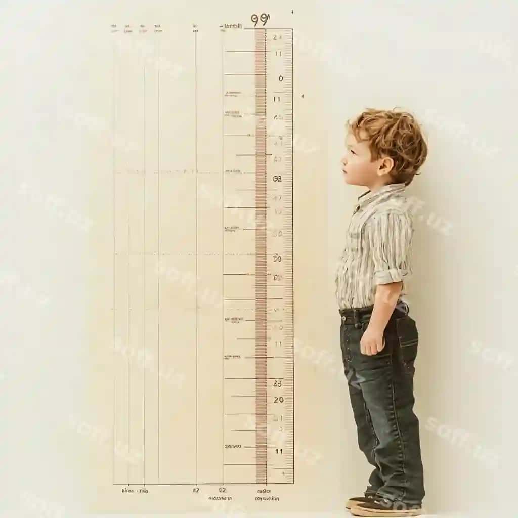 Yuqori olinishli bola o'sish jadvali va rivojlanish bosqichlari | Highresolution image childs growth chart developmental milestones