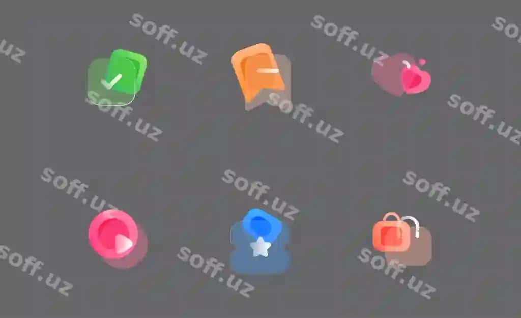 Gradient shisha morfizm elementi shaffof ikonlar to'plami UI UX veb-sayt | Gradient glass morphism element transparent icon set ui ux website
