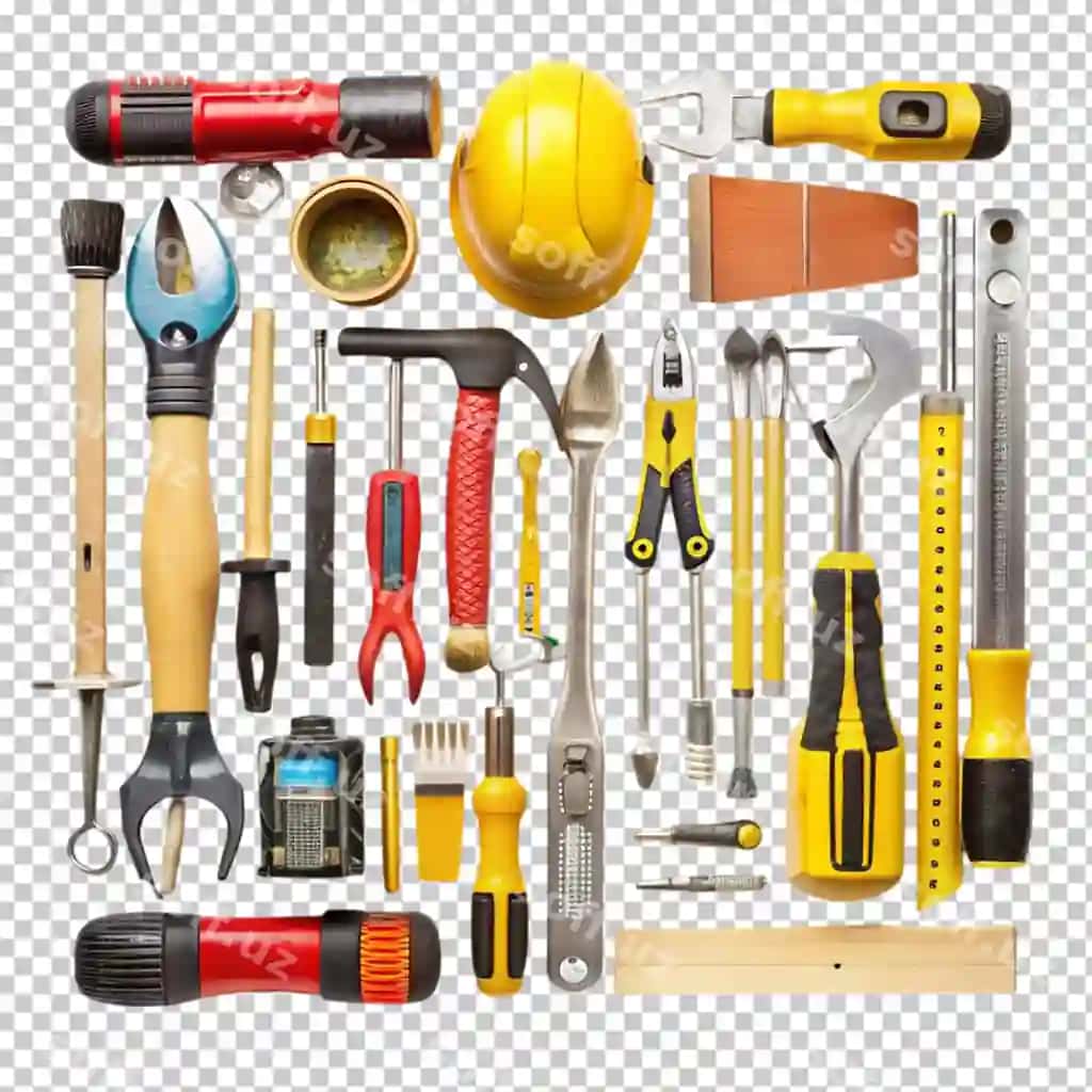 Qattiq asboblar shaffof orqa fonda | Hard tools transparent background 2