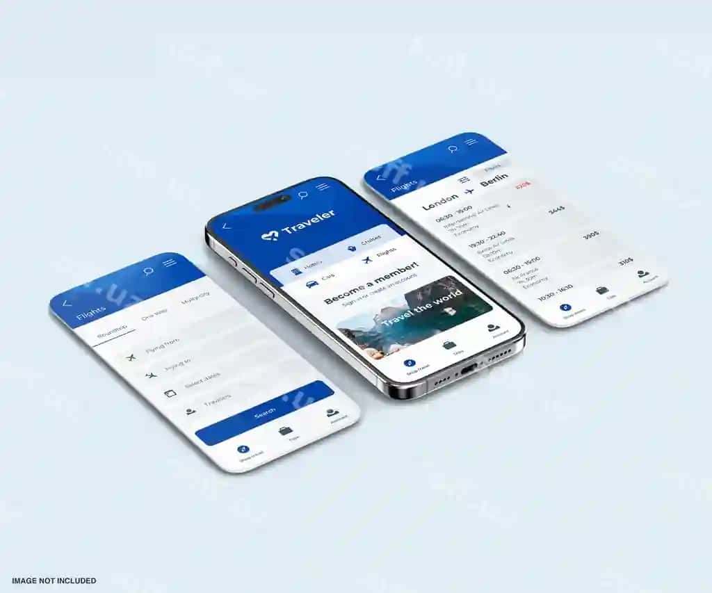 Ilova telefon ekrani mockup | App phone screen mockup 2