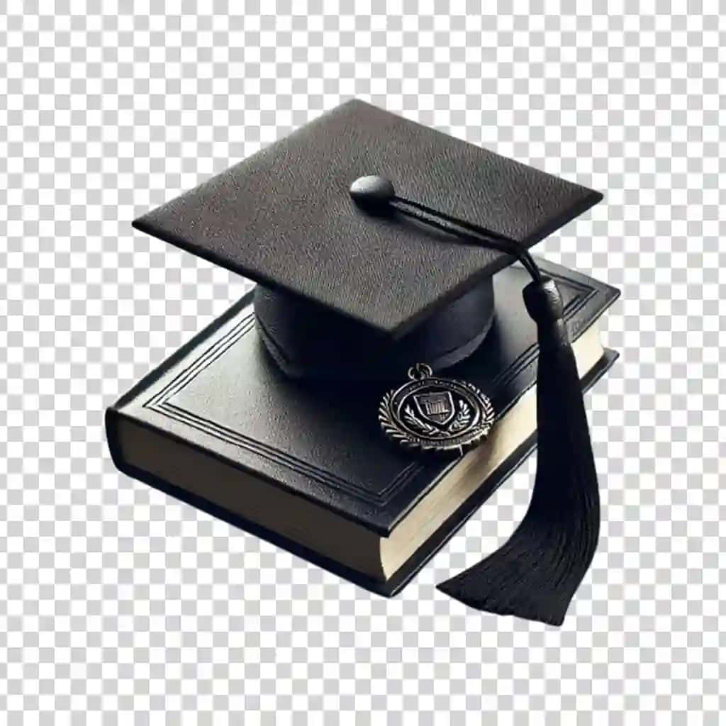 Bitiruv marosimi shaffof fonda ajratilgan | Graduation ceremony isolated transparent background