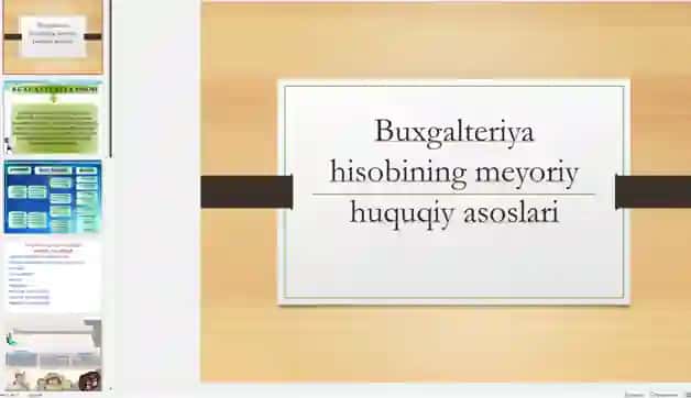 Buxgalteriya hisobining meyoriy huquqiy asoslari