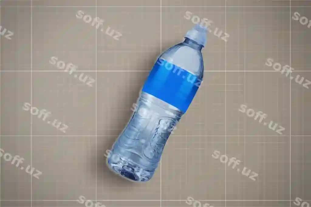 Suv shishasi maketi | Water bottle mockup