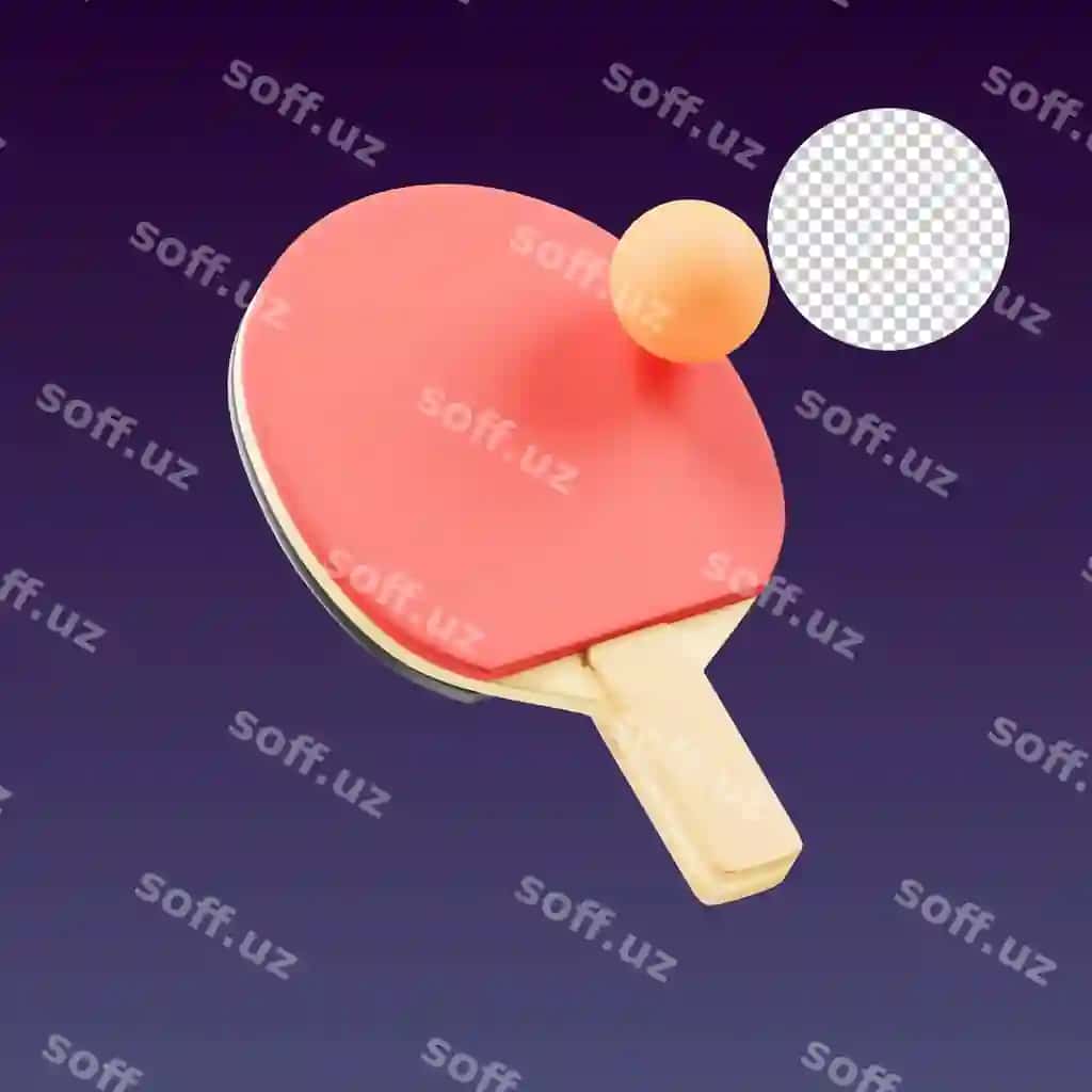 Stol tennisi 3d tasvir | Table tennis 3d illustration