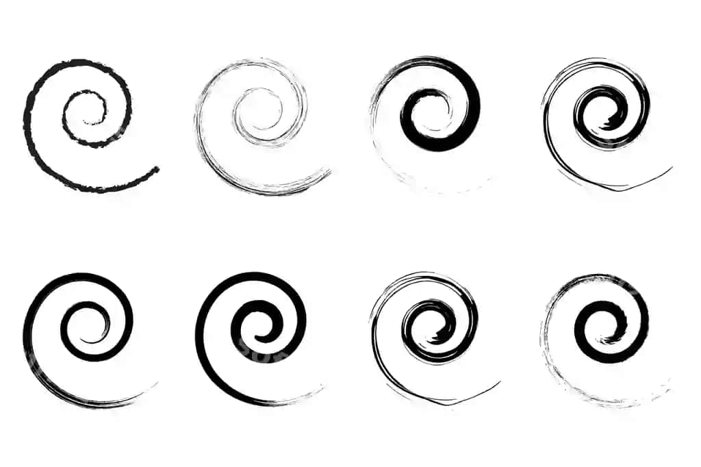 Spiralka ikon vintage retro uslub grunge tekstura buzilgan ramz | Spiral icon vintage retro style grunge texture distressed symbol