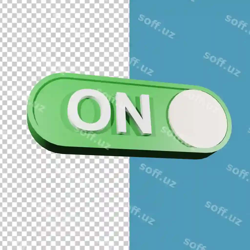Radio tugmasi 3D render illyustratsiyasi | Radio button 3d render illustration