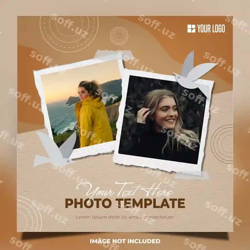 Foto kolleksiyasi shabloni ijtimoiy tarmoqlar | Photo collage template social media