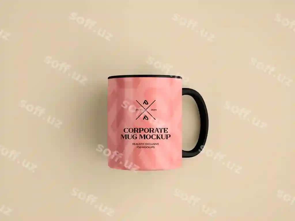 Zamonaviy qahvo stakani modeli | Modern coffee mug mockup