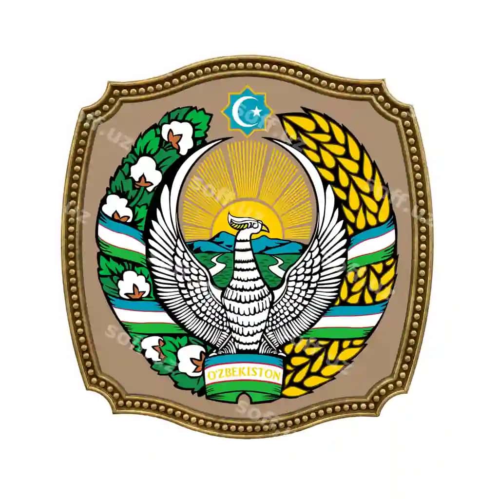 Orqa fonda muhimmachilar dizaynerlar milliy bayram 3D illustratsiya ikonka gerb O'zbekiston | Background editors designers national holiday 3d illustration icon coat arms uzbekistan