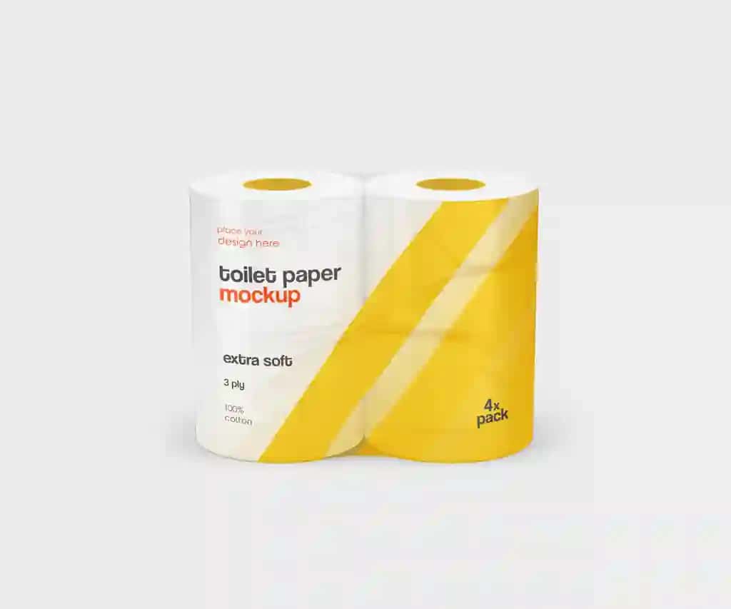 Hojatxona qog'ozi maketi | Toilet paper mockup