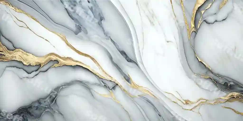 Yaqinlikdagi marmar devor oltin shaxzodalar bilan | Close up marble wall with gold stripes 2