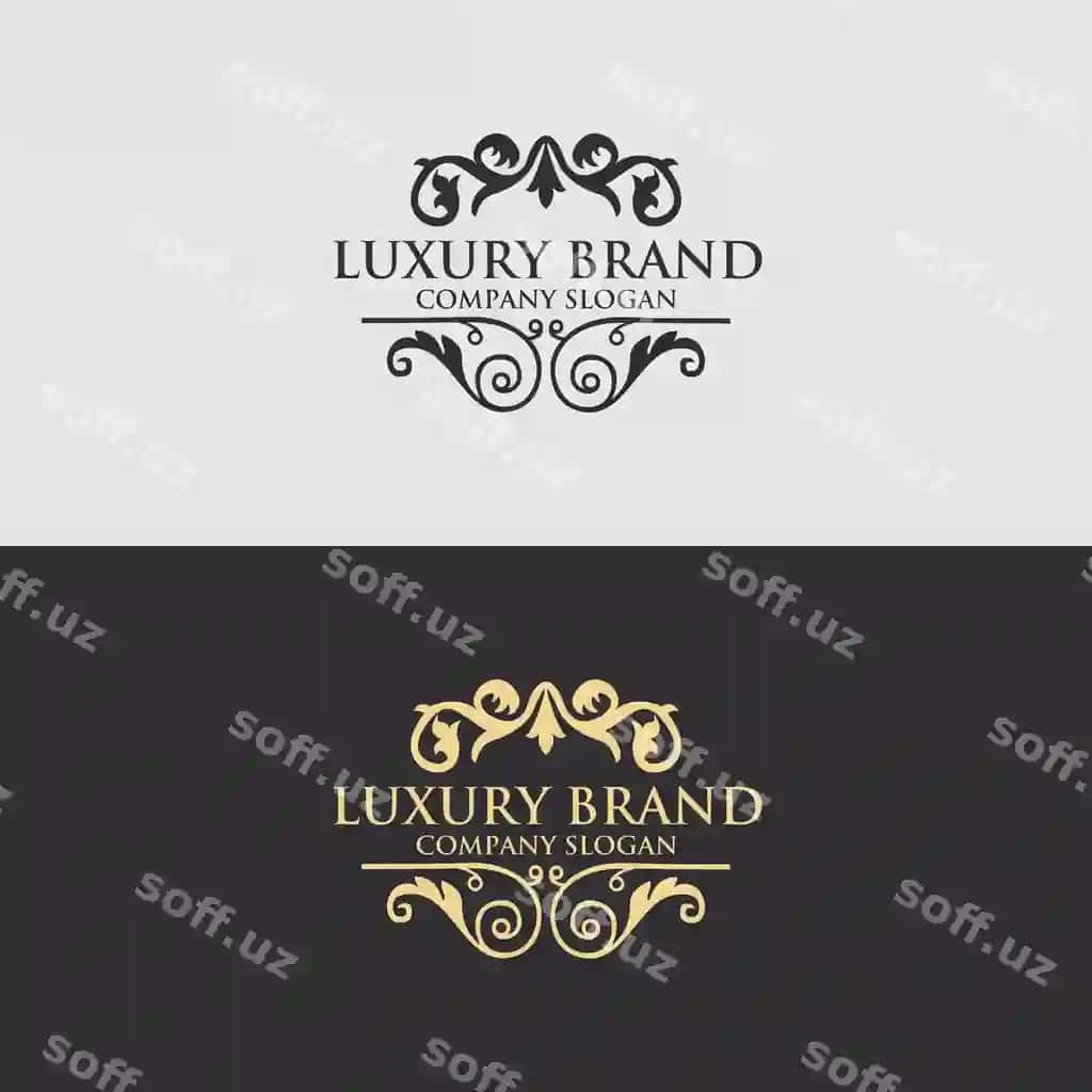 Qimmatbaho logotip shabloni | Luxury logo template 2