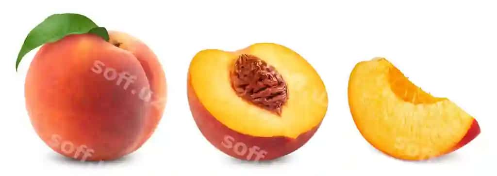 Shaftollar ajraltirilgan to'plam o'lg'a shaftol yarımi komplekt | Peaches isolated collection ripe peach half set