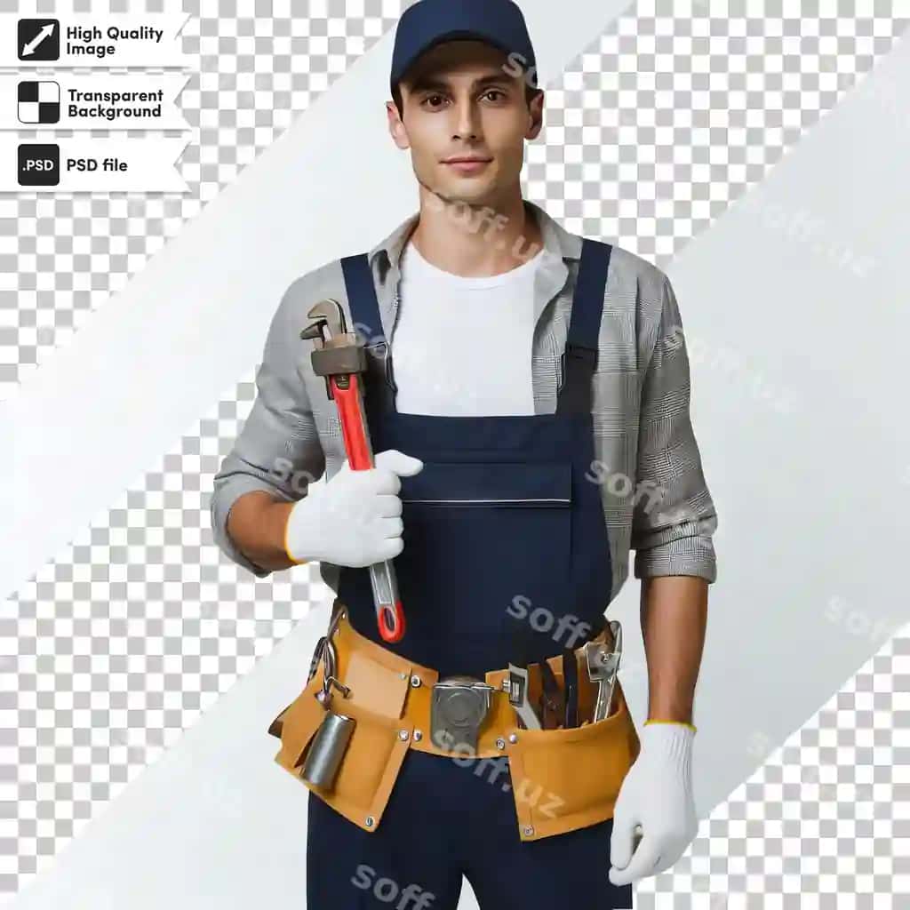 Erkak chindirni tutgan, u chindir deyadi. | Man holding hammer that says hammer