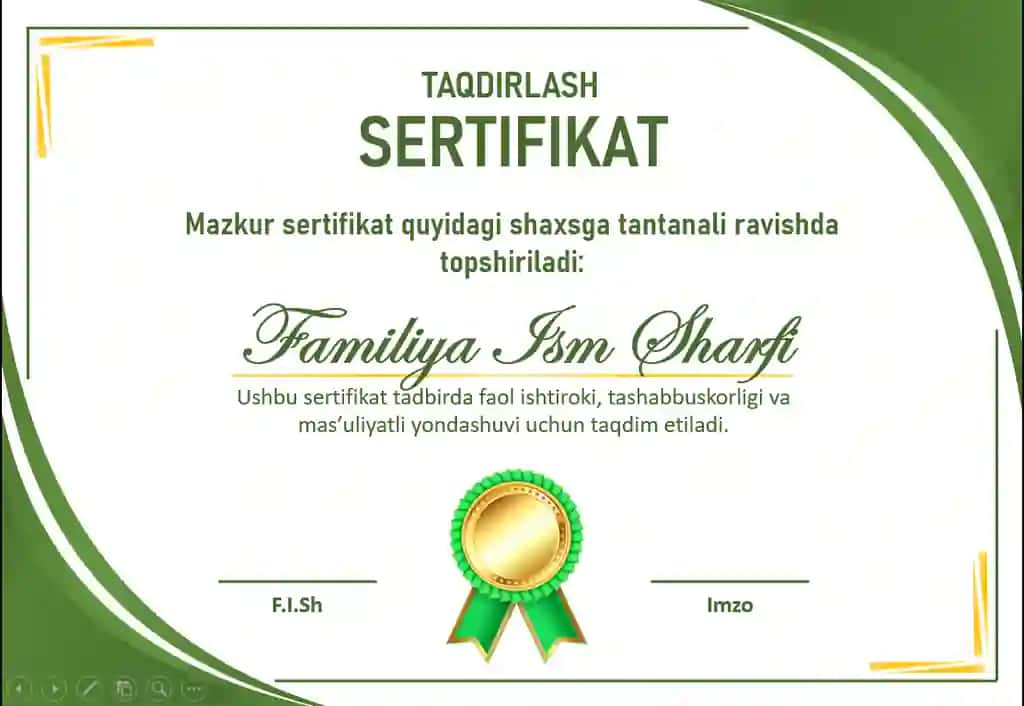 Sertifikat, Certificate, Сертификат