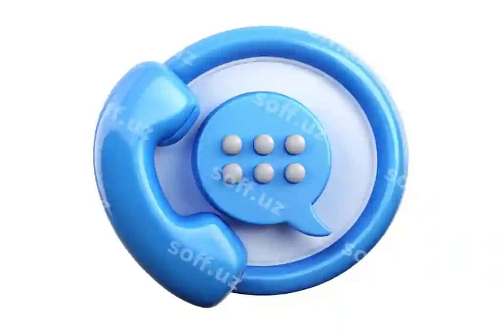 3D render qo'ng'iroq markazi ikonasi so'z qutisi bilan | 3d render call center icon with bubble talk 2