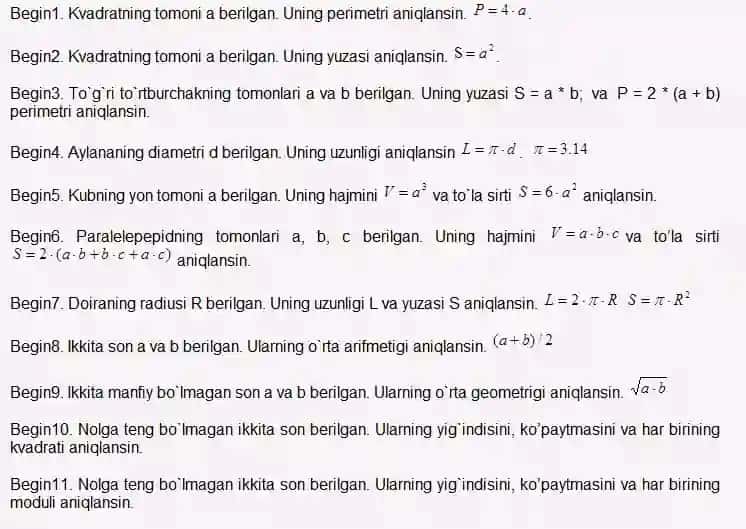 python begin ga matematik misollar