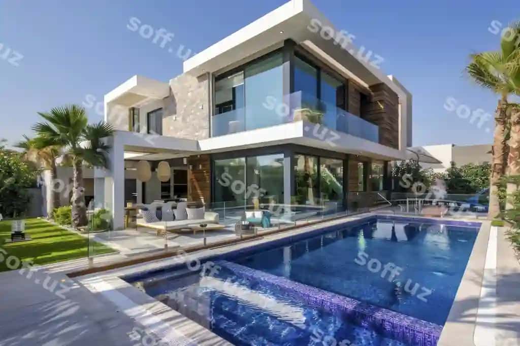 Zamonaviy boylik villa hovuz bilan | Modern luxury villa with swimming pool