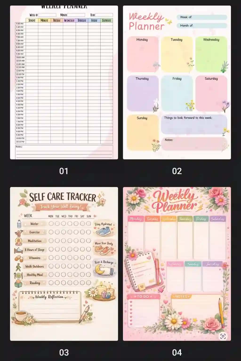 Haftalik reja | weekly planner