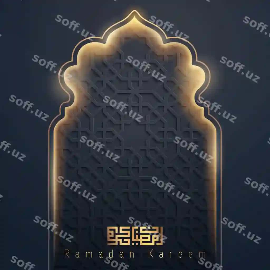 Ramadan kareem tabrik kartochkasi | Ramadan kareem greeting card