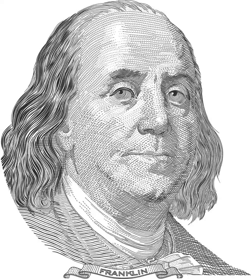 Benjamin Franklin portreti | Benjamin franklin portrait