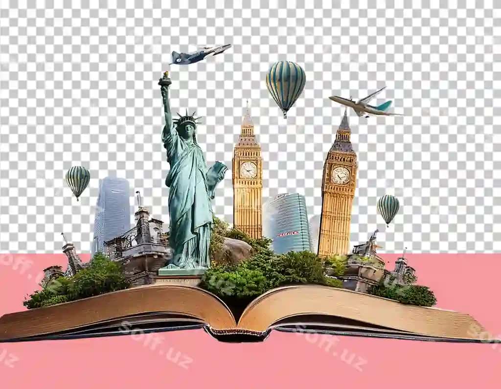 Turizm png illustratsiyasi | Tourism png ilustration