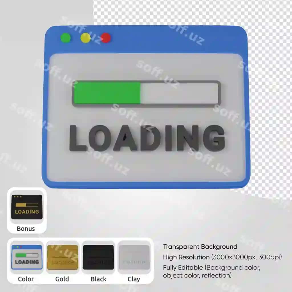 3d veb yuklash jarayoni | 3d web loading