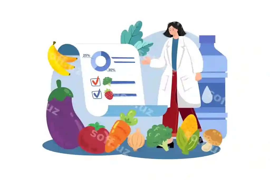 Ayol ovqatlanish mutaxassis-shifokori eslatma beradi. | Female nutritionist doctor gives notes 2