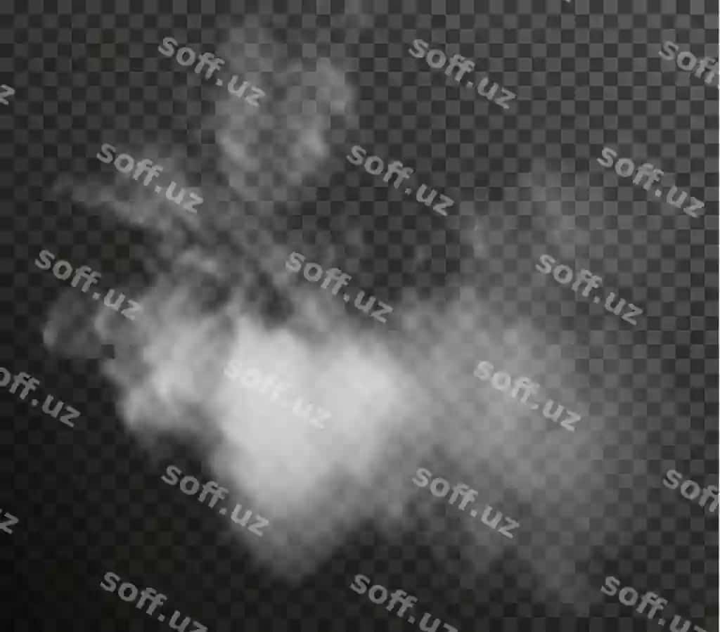 Oq tutun pufi ajraltirilgan shaffof qora fonda png buxar | White smoke puff isolated transparent black background png steam 2