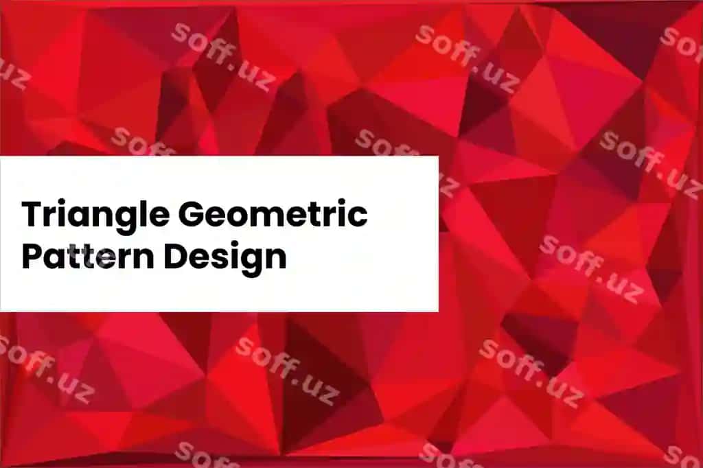 Uchburchak geometric shablon 73 | Triangle geometric pattern 73 2