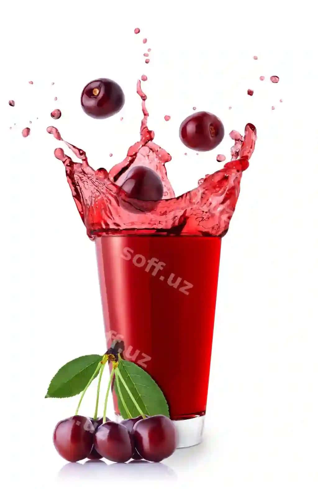 Shisha chayqalayotgan olcha sharbati | Glass splashing cherry juice