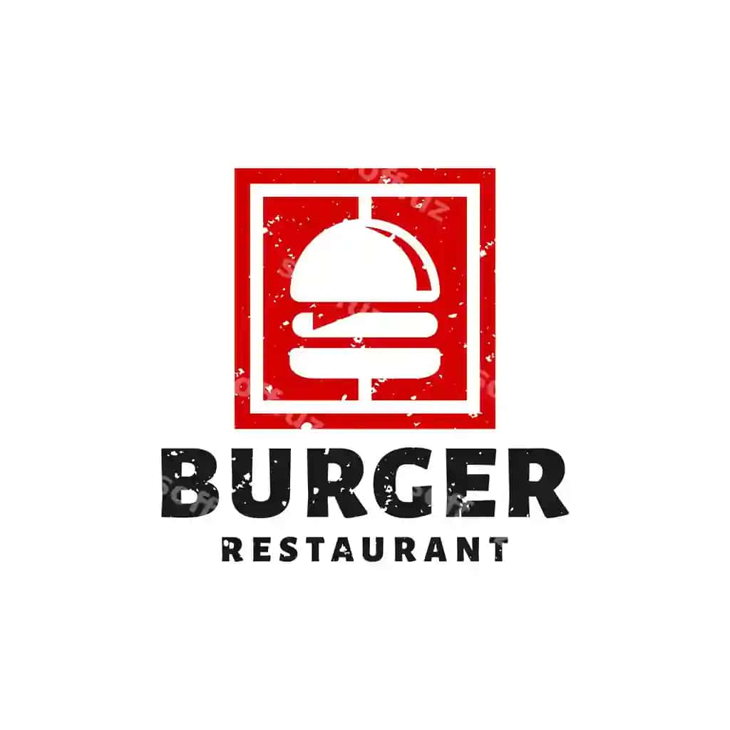 Square logoli burger bar burger restorani | Square logo burger bar burger restaurant 2