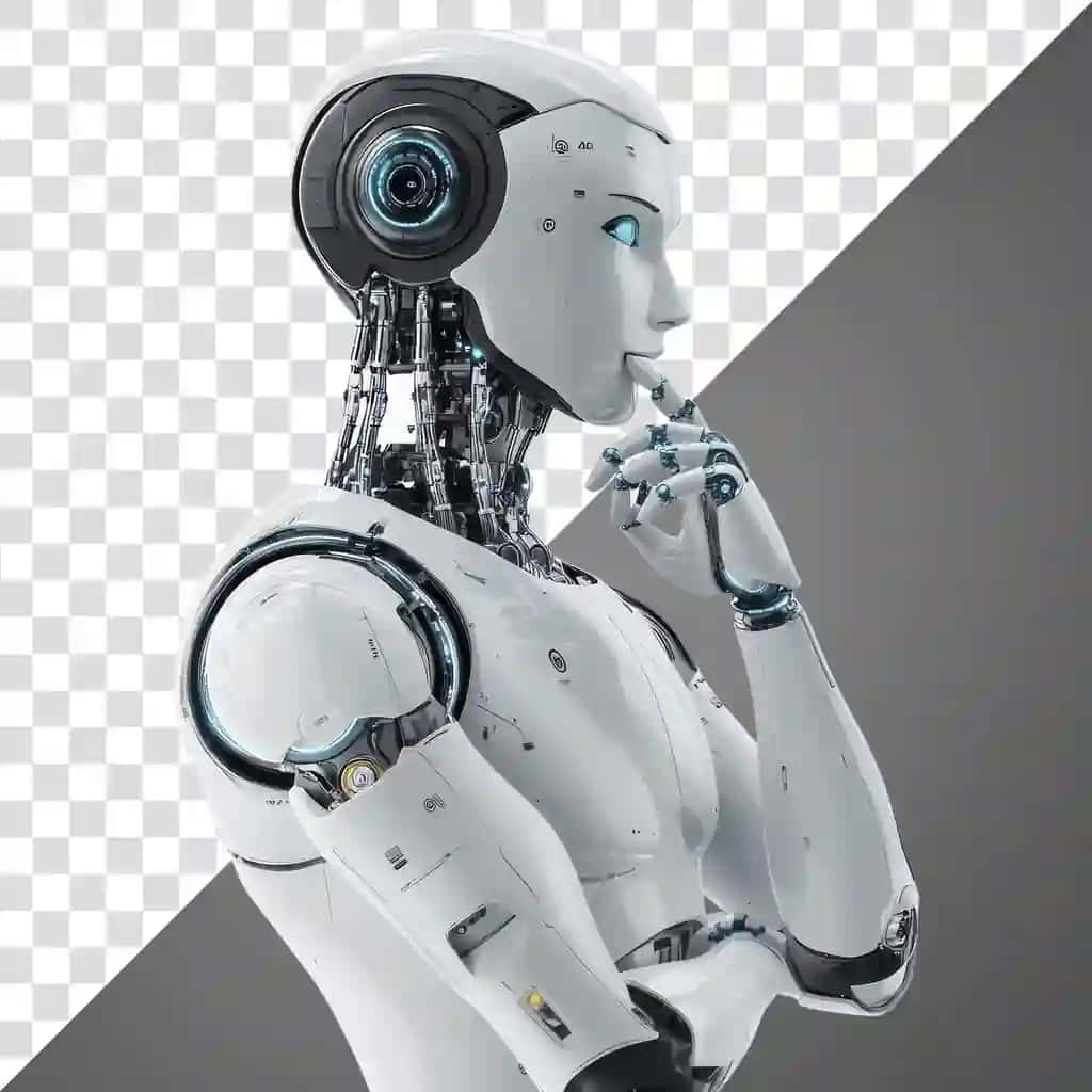 Png ai robot fikrlash razvedka muhandislik texnologiyasi | Png ai robot thinking intelligence engineering technology