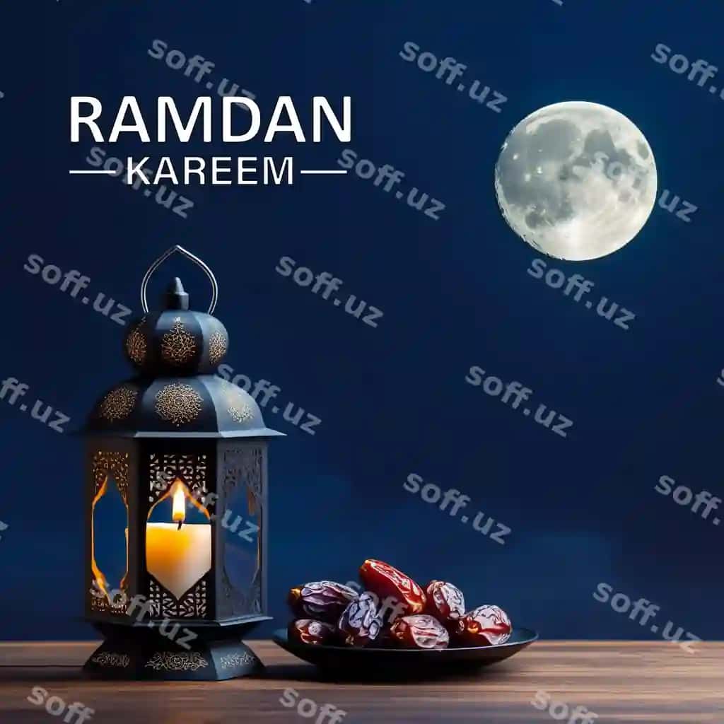 An'iy fanoie yoki hilol bilan Ramazon Kamil Hayit Muborak | Traditional lantern lamp with crescent moon ramadan kareem eid mubarak 2