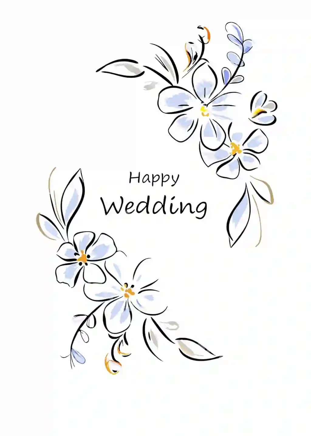 Bog'liq gulli tur kartasi oq fonda | Luxury floral wedding card white background