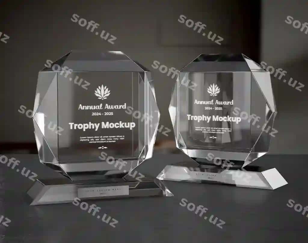 Shisha cup halosiz dizayni | Glass trophy mockup design