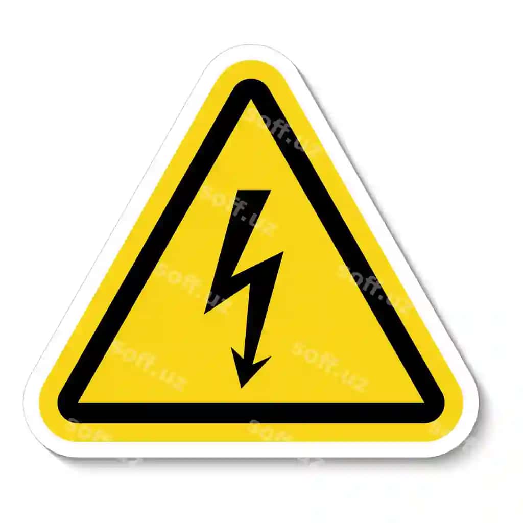 Xavf yuqori tension ramz belgisi ajratashtirilgan oq fon vektor illustratsiyasi | Danger high voltage symbol sign isolate white backgroundvector illustration 2